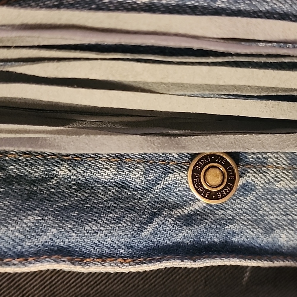 Free People Fringe Out Denim Jacket - Picture 9 of 10